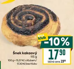 Billa Billa šnek kakaový nabídka