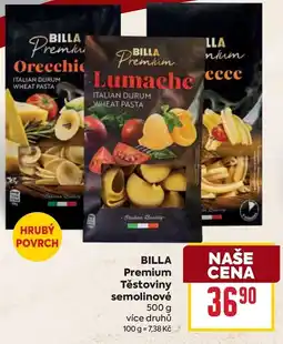 Billa Billa premium těstoviny semolinové nabídka