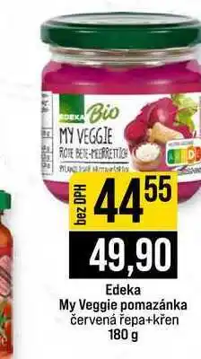 Jip Edeka My Veggie pomazánka červená řepa+křen 180 g nabídka