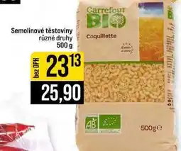 Jip Semolinové těstoviny různé druhy nabídka