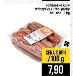 Jip Vodňanské kuře striptýzky kuřecí párky bal. cca 1,1 kg 100g nabídka