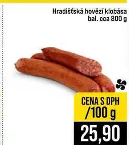 Jip Hradišťská hovězí klobása bal. cca 800 g 100g nabídka