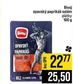 Jip Bivoj opavský paprikáš salám plátky nabídka