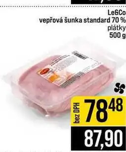Jip Le&Co vepřová šunka standard 70% plátky nabídka