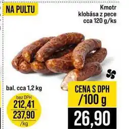 Jip Kmotr klobása z pece cca 120 g 100g nabídka