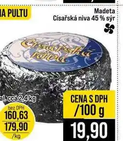 Jip Madeta Císařská niva 45% sýr nabídka