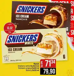 Jip Nanuk Snickers white 6x44,6 ml Snickers original 6x53 ml Bounty 6x50 ml nabídka