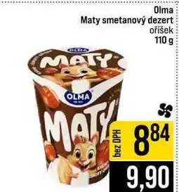 Jip Olma Maty smetanový dezert oříšek nabídka