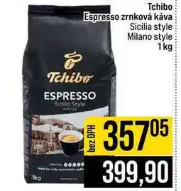 Jip Tchibo Espresso zrnková káva Sicilia style Milano style nabídka