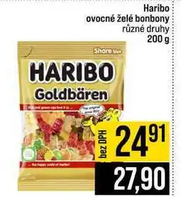 Jip Haribo ovocné želé bonbony různé druhy nabídka