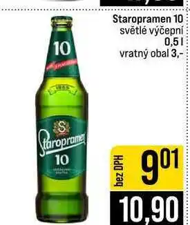 Jip Staropramen 10 světlé výčepní nabídka