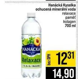 Jip Hanácká Kyselka ochucená minerální voda relaxace paměť kolagen nabídka
