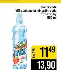 Jip Dobrá voda YESS ochucená minerální voda různé druhy nabídka