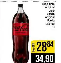 Jip Coca-Cola original zero Sprite original Fanta orange nabídka