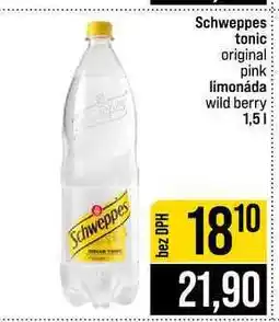 Jip Schweppes tonic original pink limonáda wild berry nabídka