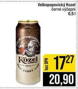 Jip Velkopopovický Kozel černé výčepní nabídka