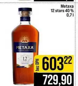 Jip Metaxa 12 stars 40% nabídka