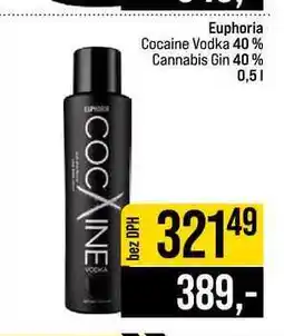 Jip Euphoria Cocaine Vodka 40% Cannabis Gin 40% nabídka