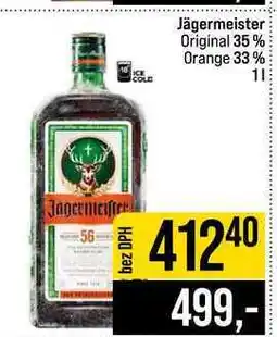 Jip Jägermeister Original 35% Orange 33% nabídka