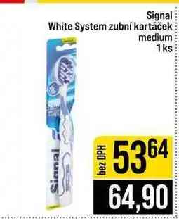 Jip Signal White System zubní kartáček medium 1 ks nabídka