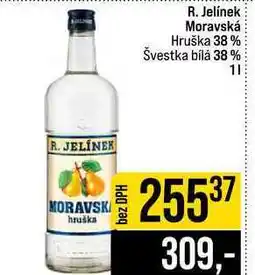 Jip R. Jelínek Moravská Hruška 38% Švestka bílá 38% nabídka
