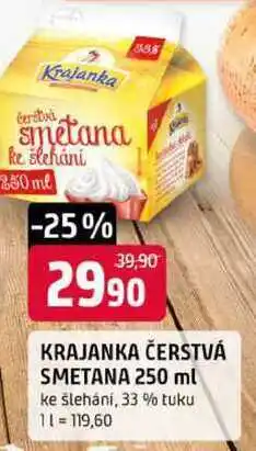 Trefa Krajanka čerstvá smetana nabídka