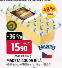 Trefa MADETA GOUDA BÍLÁ 48% tuku nabídka