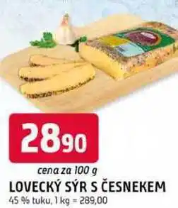 Trefa LOVECKÝ SÝR S ČESNEKEM 45 % tuku nabídka