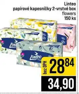Jip Linteo papírové kapesníčky 2-vrstvé box flowers 150 ks nabídka
