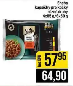 Jip Sheba kapsičky pro kočky různé druhy 4x85 g 6x50 g nabídka