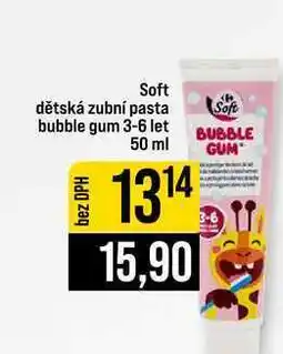 Jip Soft dětská zubní pasta bubble gum 3-6 let nabídka