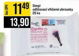 Jip Simpl odličovací vlhčené ubrousky 25 ks nabídka