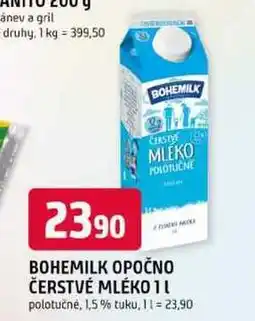 Trefa BOHEMILK OPOČNO ČERSTVÉ MLÉKO nabídka