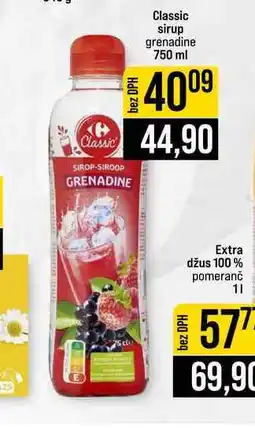 Jip Classic sirup grenadine nabídka