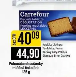 Jip Polomáčené sušenky mléčná čokoláda nabídka