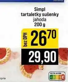 Jip Simpl tartaletky sušenky jahoda nabídka