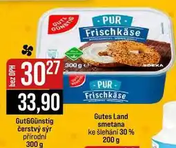 Jip Gut&Günstig čerstvý sýr přírodní nabídka