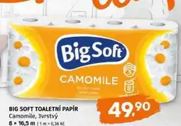 Trefa BIG SOFT TOALETNÍ PAPÍR Camomile, 3vrstvý 8x16,5 m nabídka
