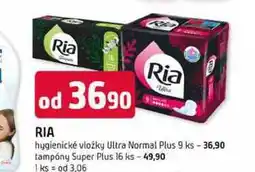 Trefa RIA hygienické vložky Ultra Normal Plus 9 ks nabídka