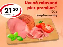 CBA Beskydské uzeniny uzená rolovaná plec premium nabídka