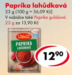 CBA Vitana paprika lahůdková nabídka