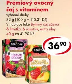 CBA Bercoff prémiový ovocný čaj s vitamínem nabídka