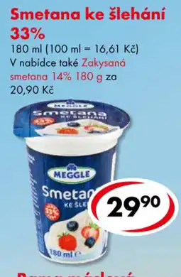 CBA Meggle smetana ke šlehání nabídka