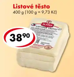 CBA Slama listové těsto nabídka