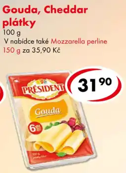 CBA President gouda plátky nabídka