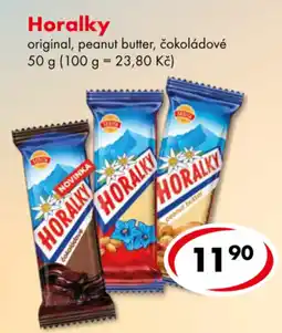 CBA Horalky original, peanut butter, čokoládové nabídka