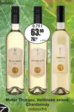 Adam Vintum Muller Thurgau, Veltlínské zelené, Chardonnay polosuché nabídka