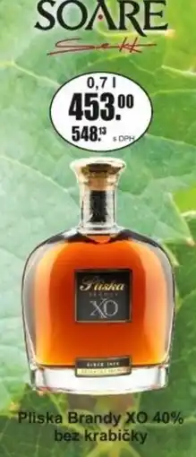 Adam Pliska Brandy XO nabídka