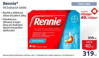 Rennie žvýkací tablet