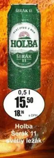 Adam Holba Šerák 11 světlý ležák nabídka